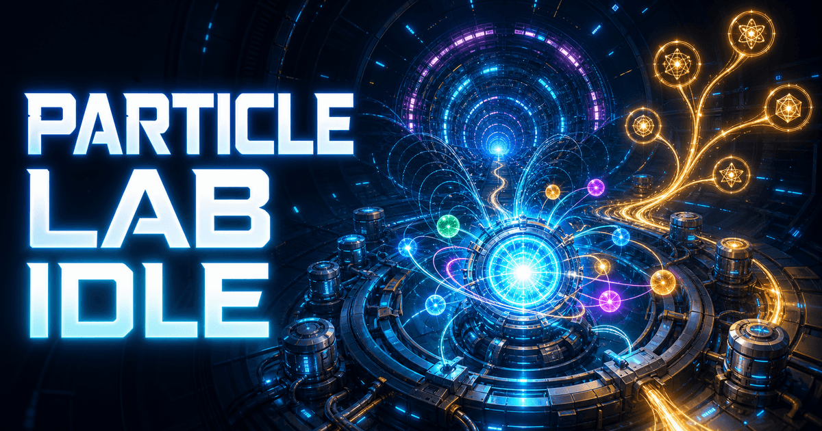 Particle Lab Idle collider with orbiting particles and branching Insight energy